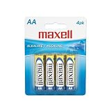 Maxell 723465 LR6 4BP AA Cell 4 Pack Carded Battery