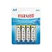 Maxell 723465 LR6 4BP AA Cell 4 Pack Carded Battery