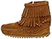 Minnetonka Double Fringe Side Zip Boot (Toddler/Little Kid/Big Kid),Brown,11 M US Little Kid