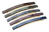 France Luxe Long Skinny Barrette - Nacro Darks