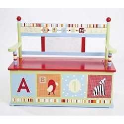 Alphabet Soup Toy Box Bench
