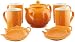 Kitchen & Housewares : Price & Kensington 9-Piece Teapot Gift Set (Orange)