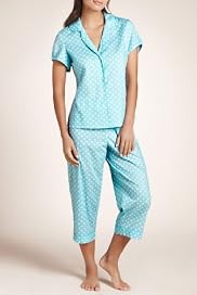 Pure Cotton Revere Collar Spotted Pyjamas [T37-2298-S]