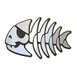 'Jolly' Pirate Fish Emblem Magnet