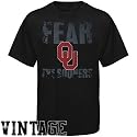 Oklahoma Sooners Black Fear the Sooners Vintage T-shirt