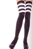 Athletic Ribbed Thigh High With 3 Stripes Top