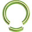 10 Gauge Green Anodized Titanium Segment Ring