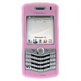 BlackBerry 8130 Pearl Smartphone Accessory Bundle- Pink Flexible Soft Silicone Skin Case + Premium Reusable LCD Screen Guard Protector with Lint Cleaning Cloth By Ikross
