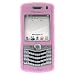 BlackBerry 8130 Pearl Smartphone Accessory Bundle- Pink Flexible Soft Silicone Skin Case + Premium Reusable LCD Screen Guard Protector with Lint Cleaning Cloth By Ikross