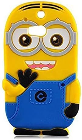 M8 Case,HTC One M8 Case,HTC One M8 Silicone Case,Bat King 3D Cute Cartoon Yellow Slave Soft Silicon Gel Rubber Case Cover Skin for HTC One M8