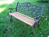 Oakland Living Hummingbird Bench Iron and Wood Antique Bronze
