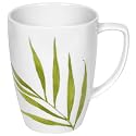 Corelle Bamboo Leaf Square Round 12-Ounce Porcelain Mug