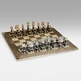 Cambor Games Italian Gold & Silver Plated Chess Set