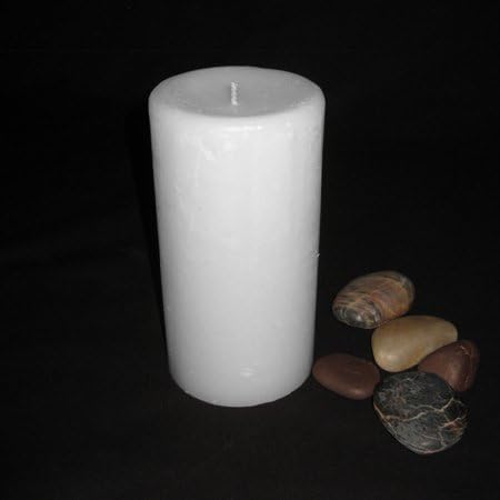 Pillar Candle - White, 3x6, Unscented, Hand Poured