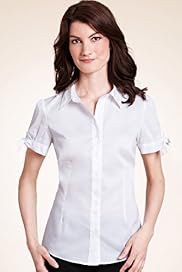 Cool Fresh Open Neck Collar Short Sleeve Plain Shirt