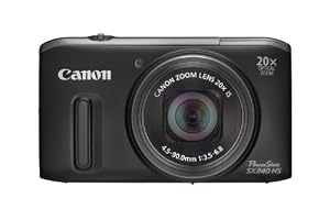 Canon Powershot SX240 HS Digital Camera - Black (12.1 MP, 20x Optical Zoom) 3.2 Inch LCD