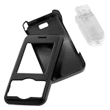 LG VX8550 VX-8550 Chocolate Solid Black Snap-On Crystal Cover Case with Belt Clip