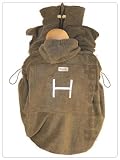 Hoppediz Fleece Cover f. Babytrage Bauchtrage Tragetuch Grau
