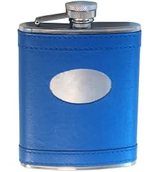 Indigo Flask with Engravable Plate