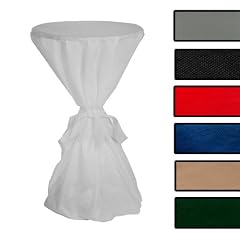 Stehtisch Husse, �berwurf mit extra Schleifenband aus stoff�hnlichem Vlies (Farbe & Durchmesser nach Wahl), schwarz, 60-70cm�, �ko-Tex 100 zertifiziert, ideal f�r jede Party, Catering, Vereinsfeier, Hochzeit, Geburtstagsfeier, Event