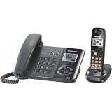 Panasonic  DECT 6.0 2-Line Black Corded Cordless Telephone (KX-TG9391T)