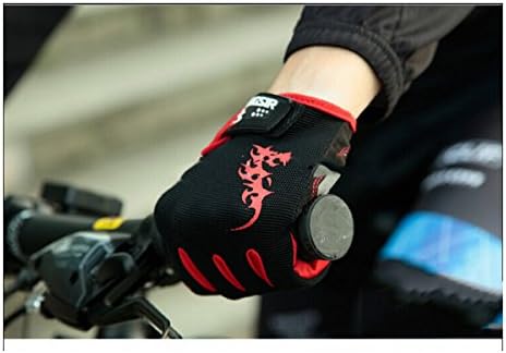 Cycling Motorcycle Touch Screen Gloves Mtb Mountain Bike Motocross Bicycle Cycle Racing Full Finger Glove Motos Gel Guantes Luva - Black , XL