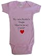 MY CUTE AUNTIE IS SINGLE - BigBoyMusic Baby Designs - White, Blue or Pink Onesie / Baby T-shirt