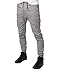 JD Apparel Mens Slim Fit Drawstring Harem Joggers Fashion Pants L Light Grey