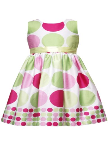 Rare Editions Girls 2-6X Multi Dot Dress