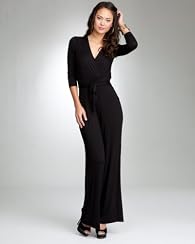 Surplice Neckline Knit Jumpsuit