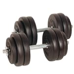 Set d'halt�re courts poids musculatio...