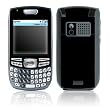 Solid State Black Design Protective Skin Decal Sticker for Palm Treo 700 Cell Phone