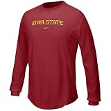 Nike Iowa State Cyclones Red Waffle Long Sleeve Crew Top