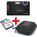 eHome Bundle: Fuji Z300 Black Digital Camera +2GB +Hard Case (Fujifilm Finepix Z300 10MP 5xOptical Zoom 3" Touch LCD)