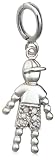 Sterling Silver Diamond Little Boy Charm