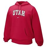 Nike Utah Utes Crimson Arch Lettering Fleece Hoody Sweatshirt