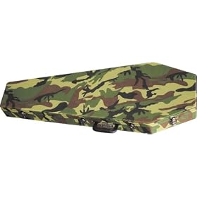 Coffin Case G-185CAMO Universal Wood Guitar Case, Camoflauge Exterior with Black Interior by 