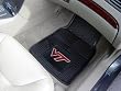 Virginia Tech Hokies 24" x 18" Heavy Duty 2-Piece Vinyl Car Mats Heavy Duty Vinyl 2 Pc Car Floor Mat