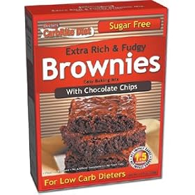DRS CARBRITE DIET SUGAR-FREE BROWNIE MIX, Extra Rich & Fudgy, brownie mix with chocolate chips (12