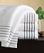 Hotel Collection Microcotton Border Towels, Bath 30x54" White/Green Tea
