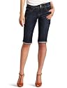 Democracy Women's 13 Inch Cuffed Bermuda With Embroidered Flapback Pockets