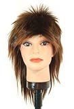 IMAGE OF 18 Dark Brown tipped Medium Auburn straight mullock / layer synthetic wig