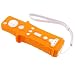 Silicone Skin Case for Nintendo Wii Remote Control, Orange Motorcycle Handle Grip