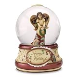 Perfect Paisley Holiday by Pavilion 100mm Musical Waterglobe Happy Holidays We Wish You a Merry Christmas