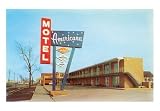 Americana Vintage Motel Art Poster Print, 18x13
