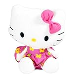 Hello Kitty Floral 25cm Soft Toy Lilac Dress Brand New