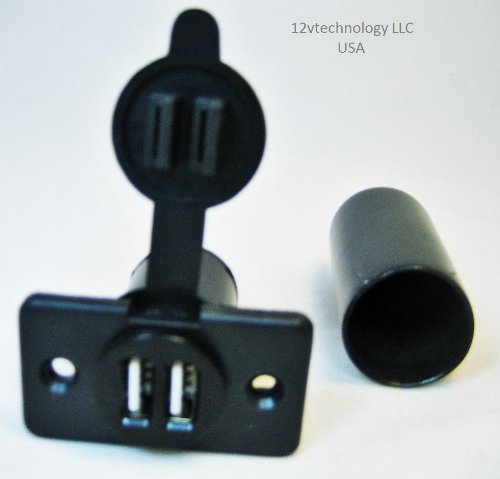 Waterproof Duel USB Charger Socket  Boot 12 Volt 