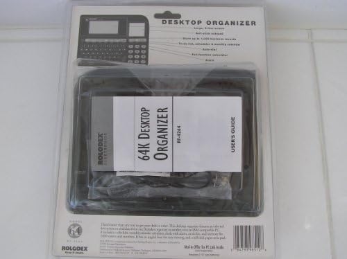 Rolodex Electronic 64K Desktop Organizer RF-4264 - Infra Red Data Transfer & Auto Dial