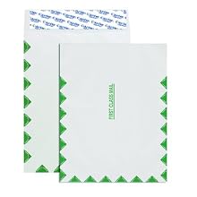 Columbian CO810 9-1/2x12-1/2-Inch Tyvek First Class Mail White Envelopes, 100 Count