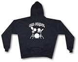 OLD SCHOOL Electronic Drum Set Drummers Logo Men's Hoodie Sweat Shirt Small thru 4XL